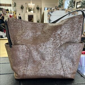 Faux snakeskin bag by Cole Haan